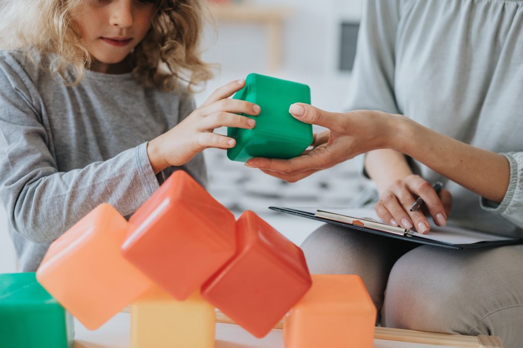 Playing with blocks